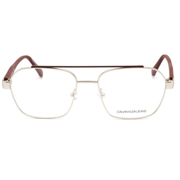 Calvin Klein Jeans CKJ19301 Eyeglasses Silver/Cargo / Clear Lens-AmbrogioShoes