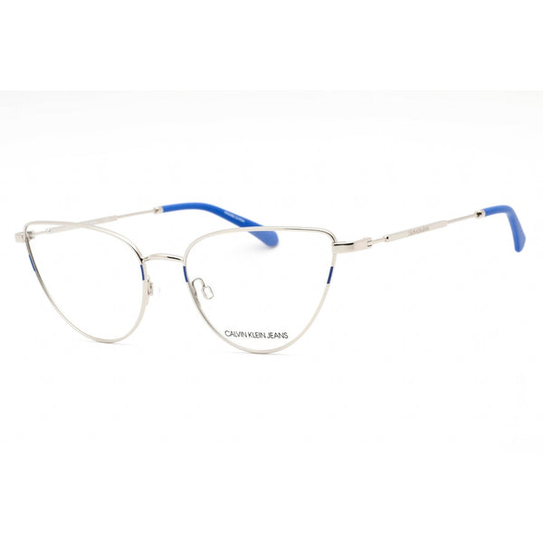 Calvin Klein Jeans CKJ20219 Eyeglasses SILVER/Clear demo lens-AmbrogioShoes