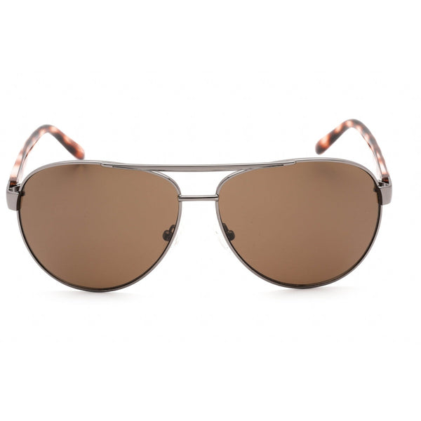 Calvin Klein Retail CK19321S Sunglasses Gunmetal / Brown-AmbrogioShoes