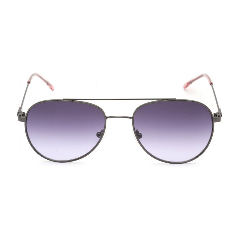 Calvin Klein Retail CK20120S Sunglasses Gunmetal / Purple Gradient Women's-AmbrogioShoes
