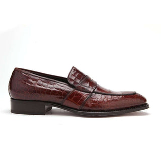 Caporicci 1208 Exotic Alligator Skin Split-Toe Loafers (CAP1100)-AmbrogioShoes