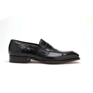 Caporicci 1208 Exotic Alligator Skin Split-Toe Loafers (CAP1100)-AmbrogioShoes