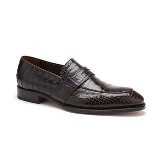 Caporicci 1208 Men's Shoes Exotic Alligator Skin Split-Toe Loafers (CAP1100)-AmbrogioShoes