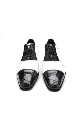 Caporicci 201 Alligator Cap-Toe Oxford-AmbrogioShoes