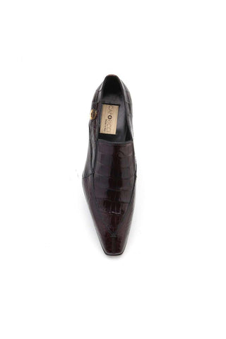 Caporicci 203 Alligator Skin Split-Toe Loafer-AmbrogioShoes
