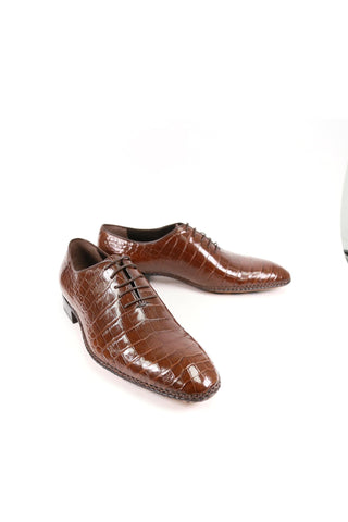 Caporicci 2543 Alligator Wholecut Oxford-AmbrogioShoes