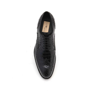 Caporicci 3318 Exotic Alligator Skin Wing-Tip Derby (CAP1114)-AmbrogioShoes