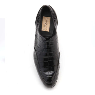 Caporicci 3319 Exotic Alligator Skin Oxfords (CAP1017)-AmbrogioShoes