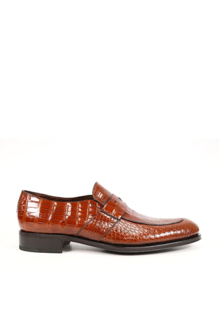 Caporicci 3321 Alligator Penny Loafer-AmbrogioShoes
