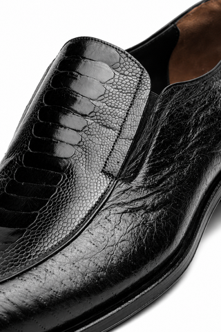 Caporicci 3324 Ostrich & Peccary Loafer-AmbrogioShoes