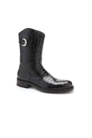 Caporicci 573 Alligator Buckle Boot-AmbrogioShoes