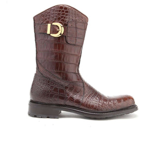 Caporicci 573 Exotic Alligator Buckle Boots (CAP1025)-AmbrogioShoes