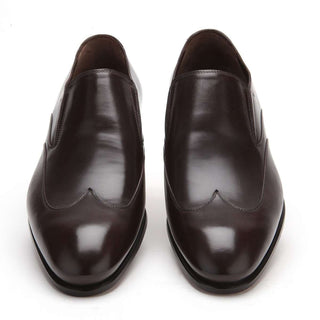 Caporicci 9921 Calf-Skin Leather Slip-On Wing-Tip Loafers (CAP1042)-AmbrogioShoes