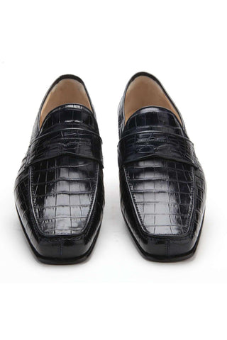 Caporicci 9961 Alligator Penny Loafer-AmbrogioShoes