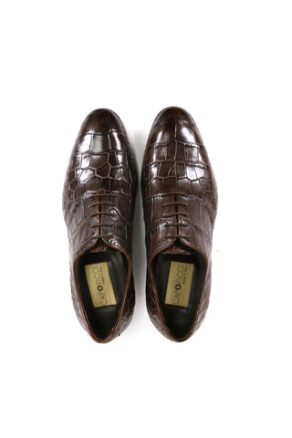 Caporicci Gregory 2542 Alligator Wholecut Oxford-AmbrogioShoes