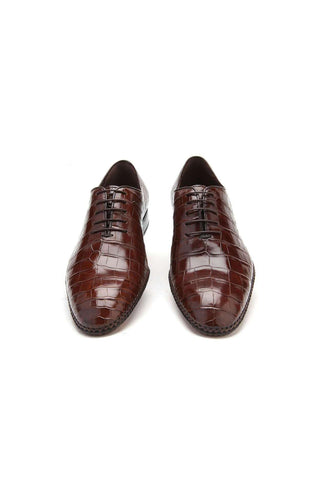 Caporicci Gregory 2542 Alligator Wholecut Oxford-AmbrogioShoes