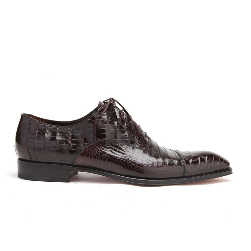 Caporicci Men's Luxury Italian Designer Shoes T.moro Brown Alligator O ...