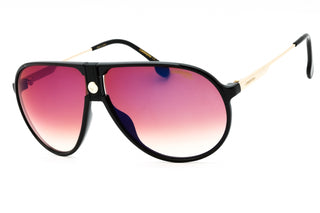 Carrera 1034/S Sunglasses Black Gold / Brown Shaded Blue Mirror-AmbrogioShoes