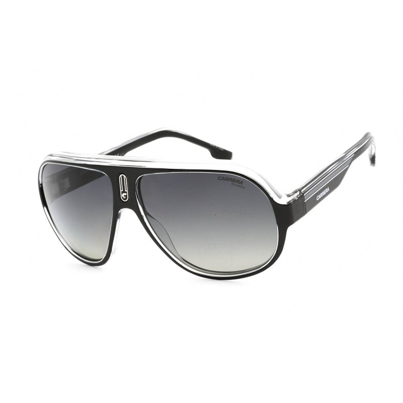 Carrera SPEEDWAY/N Sunglasses BLACK WHITE/GRAY SF PZ Women's-AmbrogioShoes