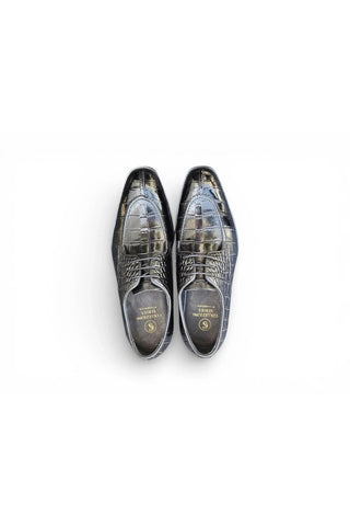 Carrucci Allen II Embossed Leather Derby-AmbrogioShoes