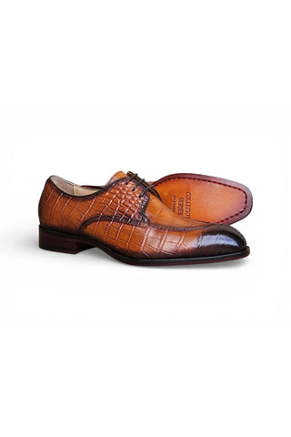 Carrucci Allen II Embossed Leather Derby-AmbrogioShoes