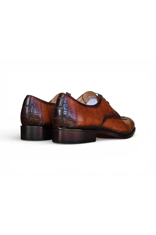 Carrucci Allen II Embossed Leather Derby-AmbrogioShoes