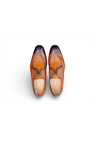 Carrucci Allen II Embossed Leather Derby-AmbrogioShoes