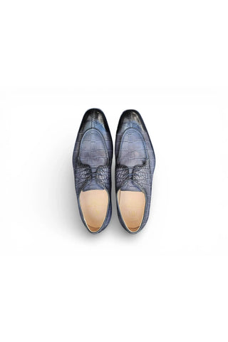 Carrucci Allen II Embossed Leather Derby-AmbrogioShoes