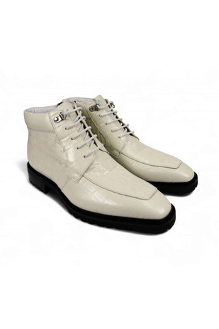 Carrucci Alligator Print Rugged Ankle Boot (CAR1018)-AmbrogioShoes