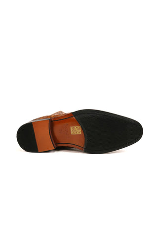 Carrucci Basket Weave Leather Chelsea Boots (CAR1023)-AmbrogioShoes