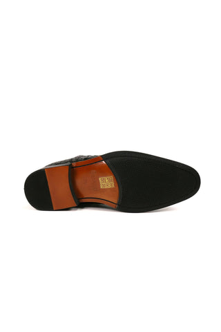 Carrucci Basket Weave Leather Chelsea Boots (CAR1023)-AmbrogioShoes