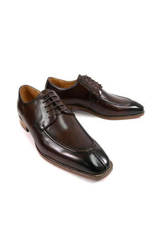 Carrucci Calf-Skin Leather Formal Split-Toe Derby (CAR1014)-AmbrogioShoes