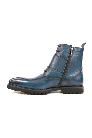 Carrucci Full Grain Leather Lace-Up Split-Toe Rugged Boot (CAR1012)-AmbrogioShoes