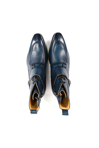 Carrucci Full Grain Leather Lace-Up Split-Toe Rugged Boot (CAR1012)-AmbrogioShoes