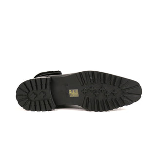 Carrucci Full Grain Leather / Leather Faux Shearling Rugged Boot (CAR1022)-AmbrogioShoes