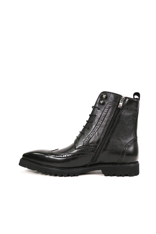 Carrucci Hudson Full Grain Leather Wingtip Boot (CAR1024)-AmbrogioShoes