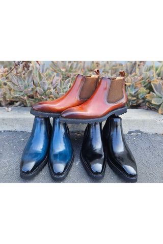 Carrucci KB480-102 Leather Chelsea Boot