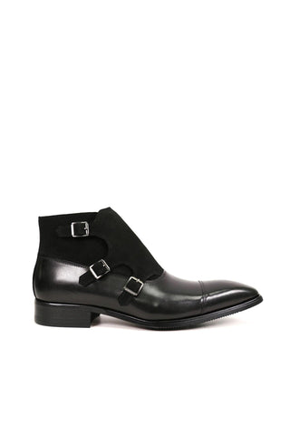 Carrucci KB503-18SC Suede / Calf-Skin Leather Cap-Toe Boot (CAR1020)-AmbrogioShoes