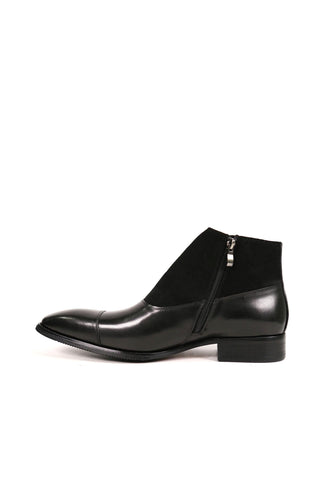 Carrucci KB503-18SC Suede / Calf-Skin Leather Cap-Toe Boot (CAR1020)-AmbrogioShoes