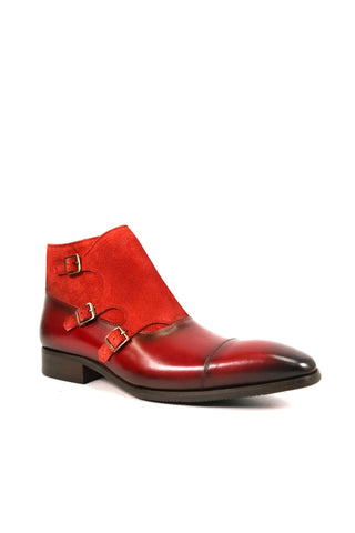 Carrucci KB503-18SC Suede / Calf-Skin Leather Cap-Toe Boot (CAR1020)-AmbrogioShoes