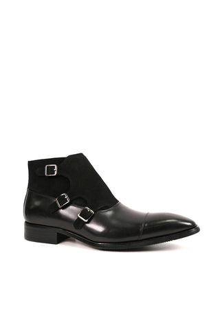 Carrucci KB503-18SC Suede / Calf-Skin Leather Cap-Toe Boot (CAR1020)-AmbrogioShoes
