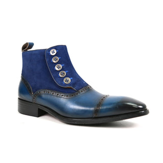 Carrucci KB503-20SC Men's Shoes Suede / Calf-Skin Leather Ankle Boot (CAR1010)-AmbrogioShoes