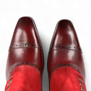 Carrucci KB503-20SC Men's Shoes Suede / Calf-Skin Leather Ankle Boot (CAR1010)-AmbrogioShoes