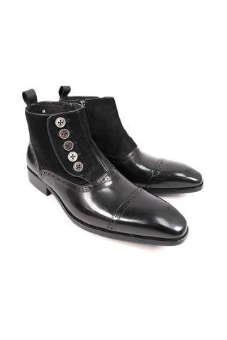 Carrucci KB503-20SC Suede / Calf-Skin Leather Ankle Boot (CAR1010)-AmbrogioShoes