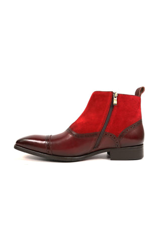 Carrucci KB503-20SC Suede / Calf-Skin Leather Ankle Boot (CAR1010)-AmbrogioShoes