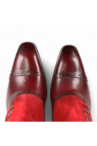 Carrucci KB503-20SC Suede / Calf-Skin Leather Ankle Boot (CAR1010)-AmbrogioShoes