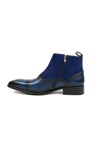 Carrucci KB503-20SC Suede / Calf-Skin Leather Ankle Boot (CAR1010)-AmbrogioShoes