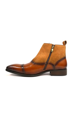 Carrucci KB503-20SC Suede / Calf-Skin Leather Ankle Boot (CAR1010)-AmbrogioShoes