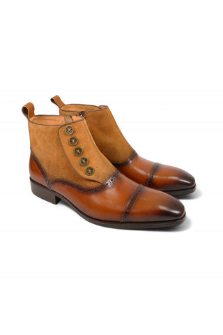 Carrucci KB503-20SC Suede / Calf-Skin Leather Ankle Boot (CAR1010)-AmbrogioShoes