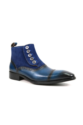 Carrucci KB503-20SC Suede / Calf-Skin Leather Ankle Boot (CAR1010)-AmbrogioShoes